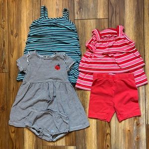 Mixed Lot of Hanna Andersson Toddler Girls 2T Summer Dresses - 5 Pieces